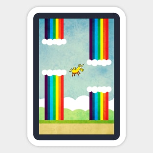 Flappy Unicorn Sticker